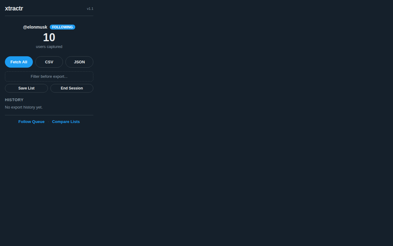 Active capture session